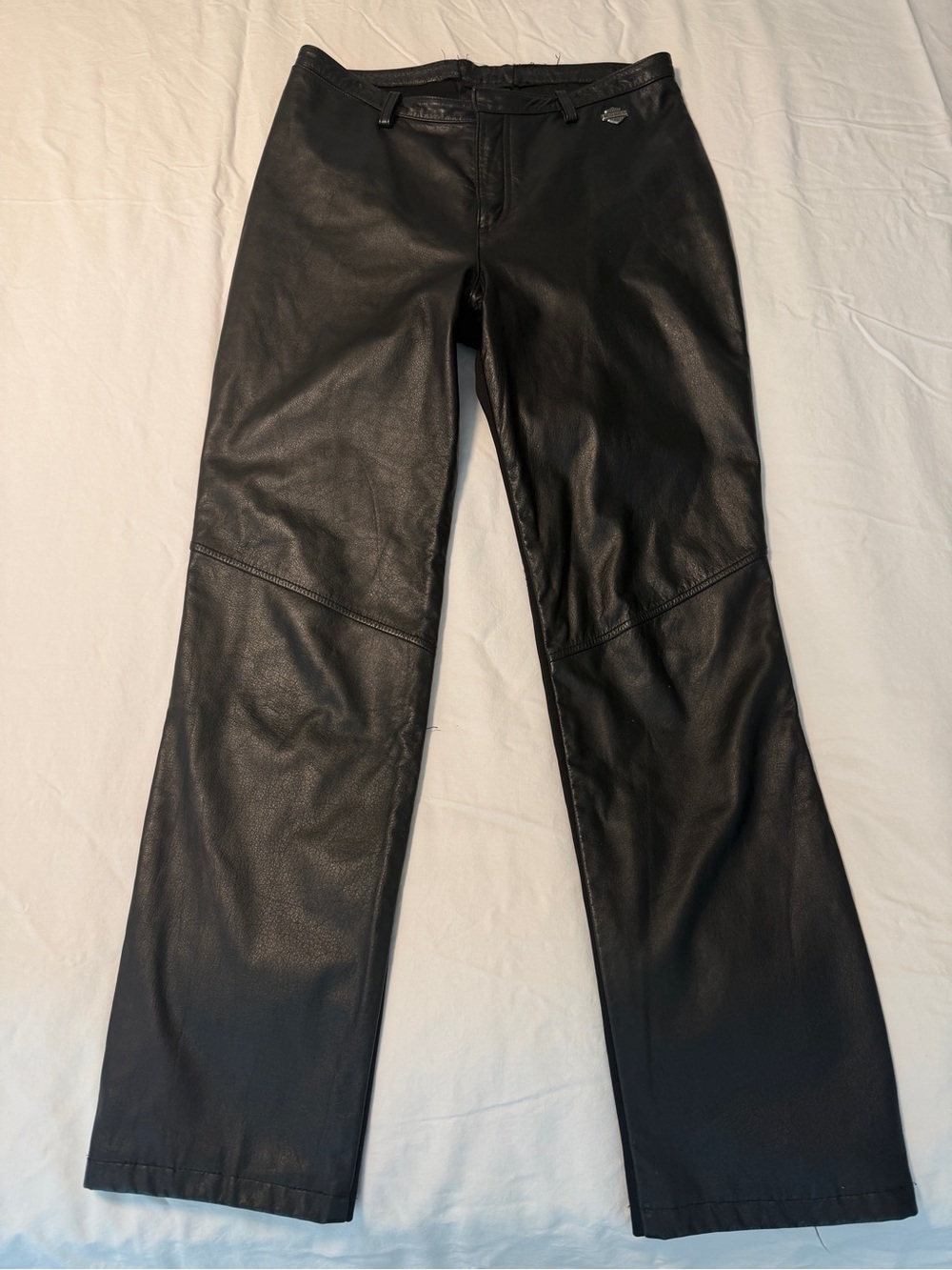 Harley-Davidson Black Leather Pants – Women’s Classic Riding Style Size 4-6